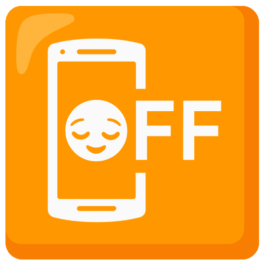 Combined Emoji - 1f4f4-1f60c