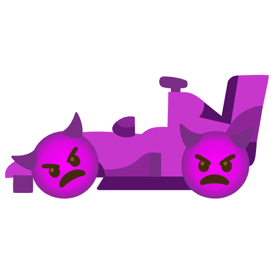 Combined Emoji - 1f3ce-fe0f-1f47f