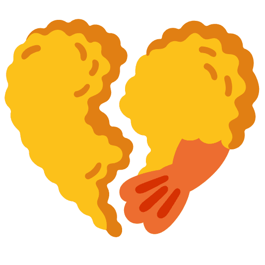 Combined Emoji - 1f364-1f494