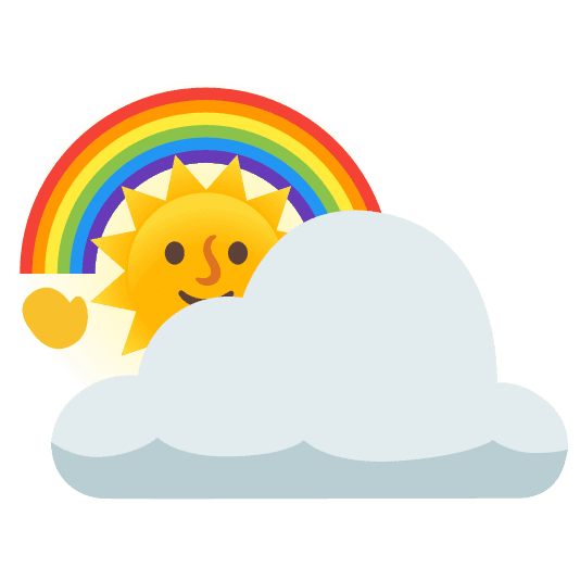 Combined Emoji - 26c5-1f308