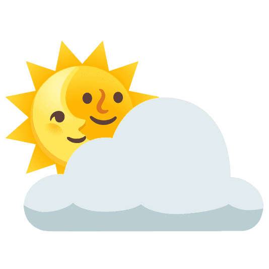 Combined Emoji - 26c5-1f31c