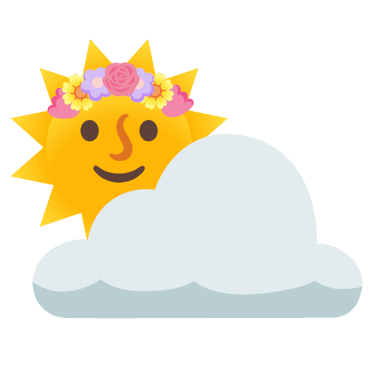 Combined Emoji - 26c5-1f337