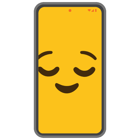 Combined Emoji - 1f4f1-1f60c