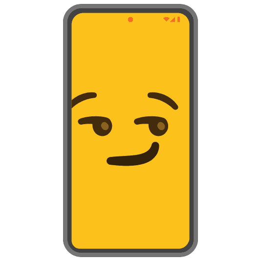 Combined Emoji - 1f4f1-1f60f