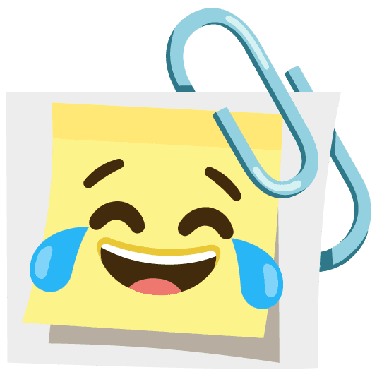 Combined Emoji - 1f587-fe0f-1f602