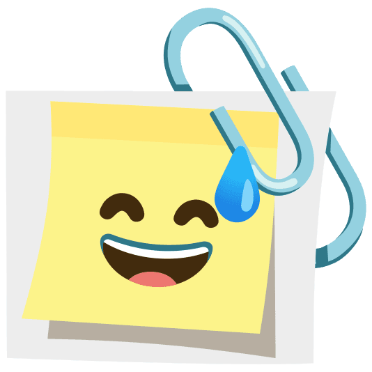 Combined Emoji - 1f587-fe0f-1f605