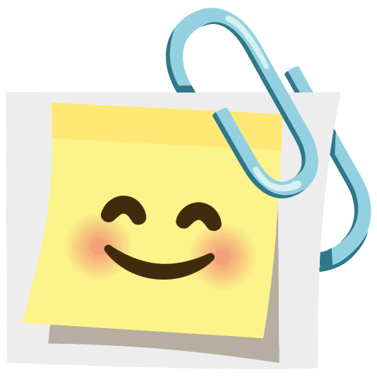 Combined Emoji - 1f587-fe0f-1f60a