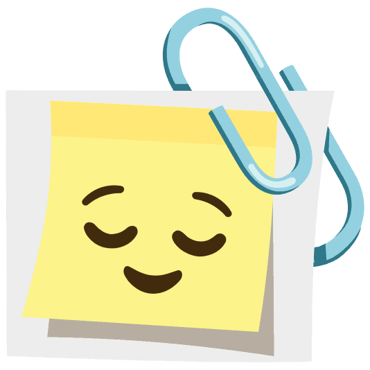 Combined Emoji - 1f587-fe0f-1f60c