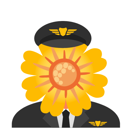 Combined Emoji - 2708-fe0f-1f33c